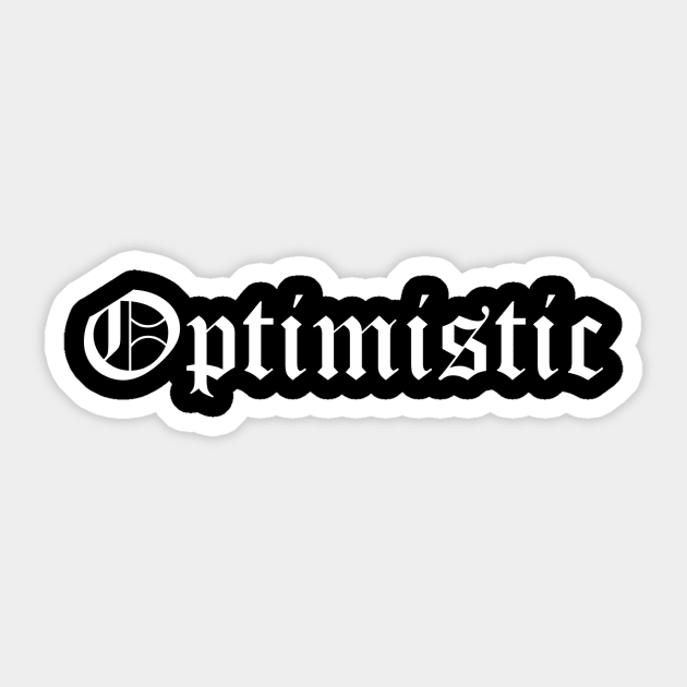 Optimistic Sticker by LAMUS